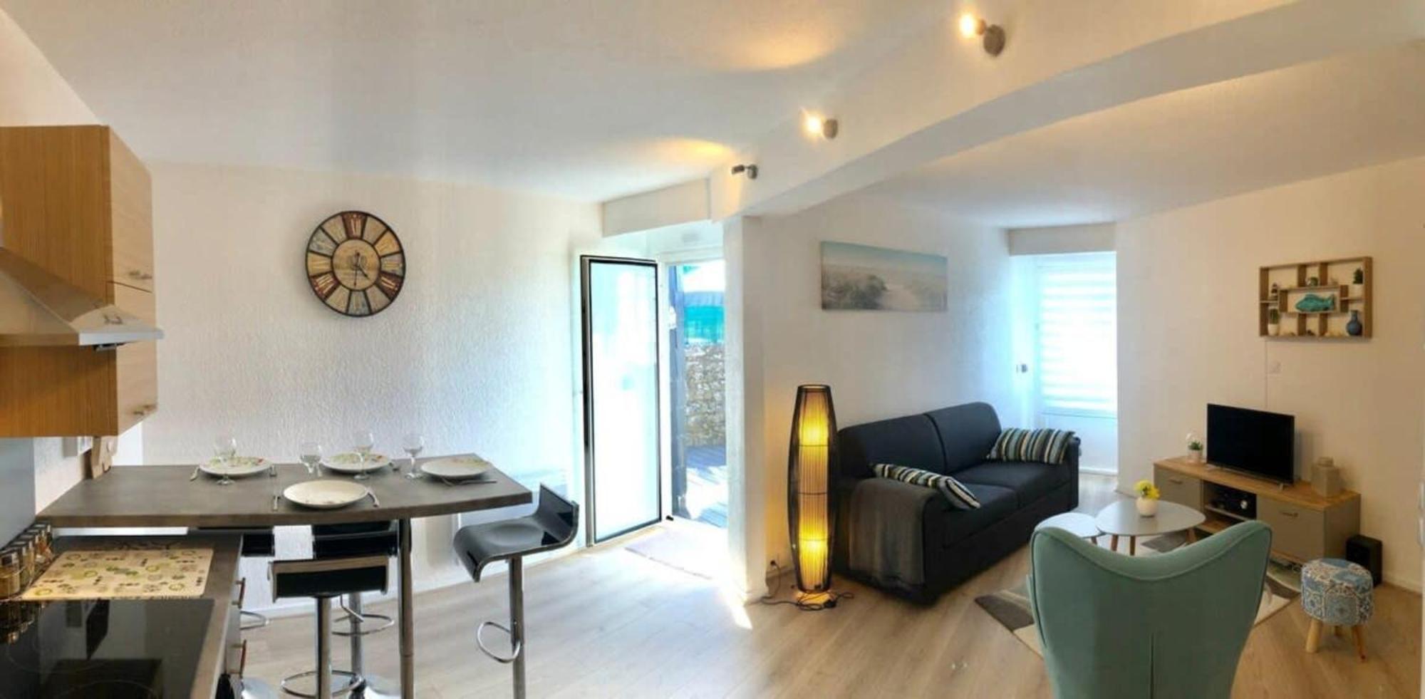 Jolie Maisonnette Cosy Bord De Mer Terrasse Гидель Экстерьер фото
